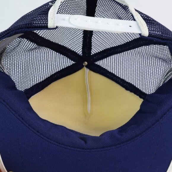 Vintage Jim's Web Tavern Hat Men's Dubuque IA 3 Stripe Mesh Trucker Cap Snapback - Picture 6 of 7